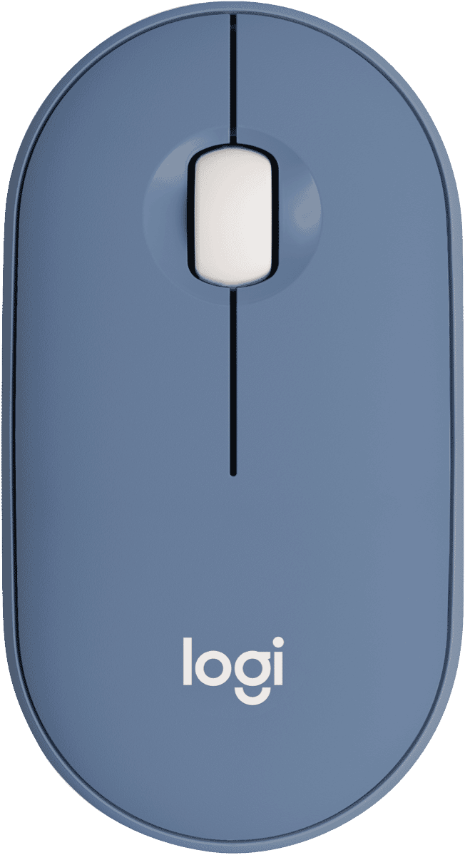 Logitech Pebble Compact Wireless Mouse (Blueberry)