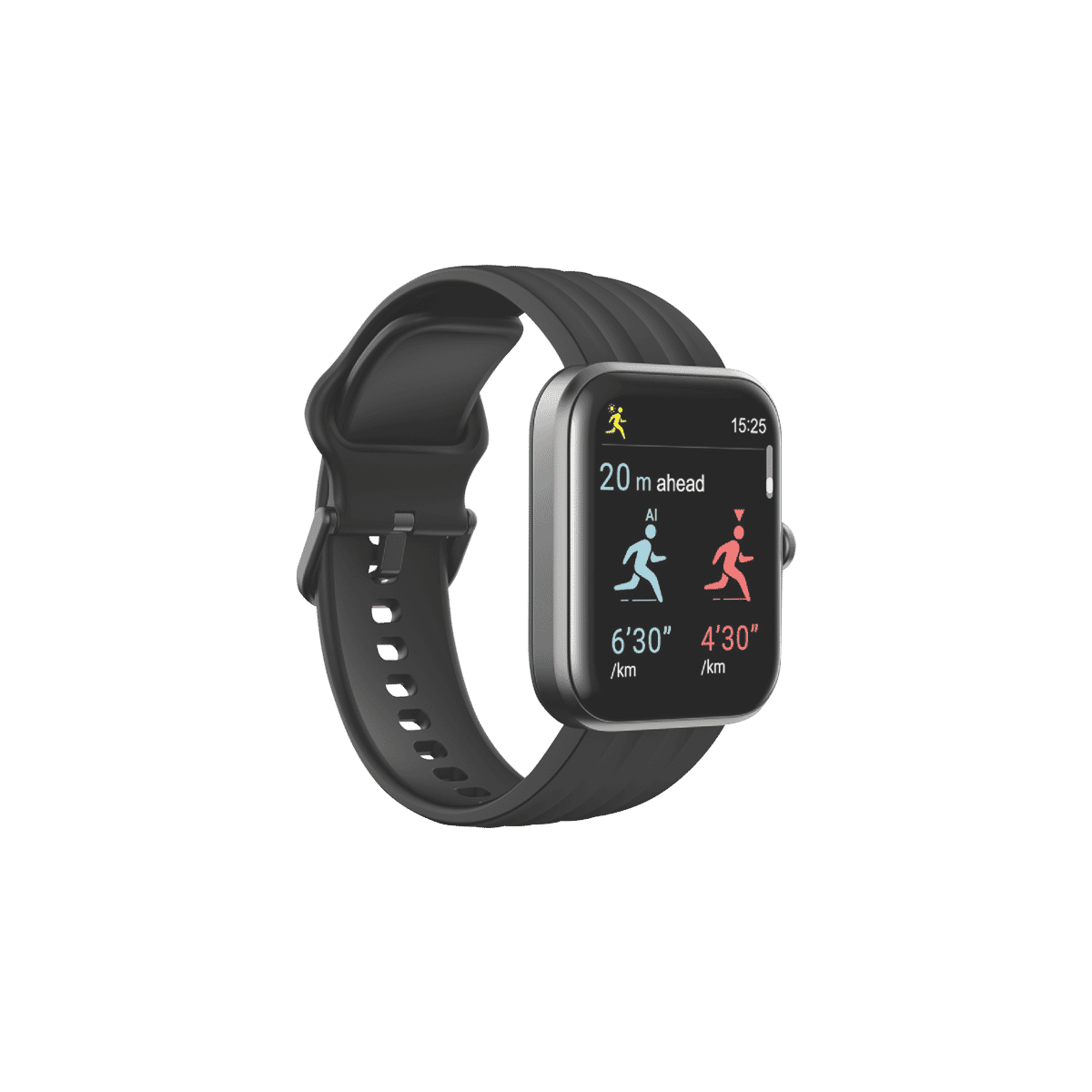 Ryze Evo Smart Watch Dark Grey - Black Strap RZ-EVBK
