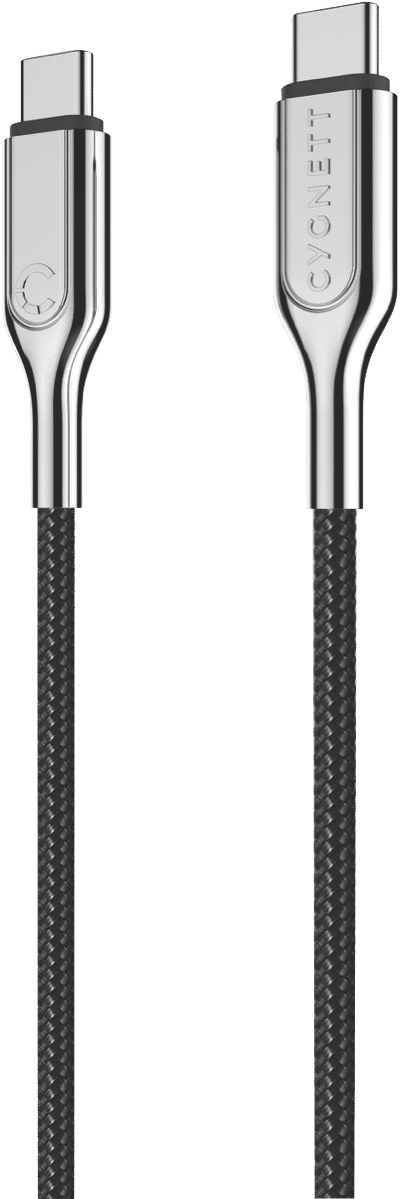 Cygnett Armoured 2.0 USB-C to USB-C (5A/100W) Cable 50cm - Black