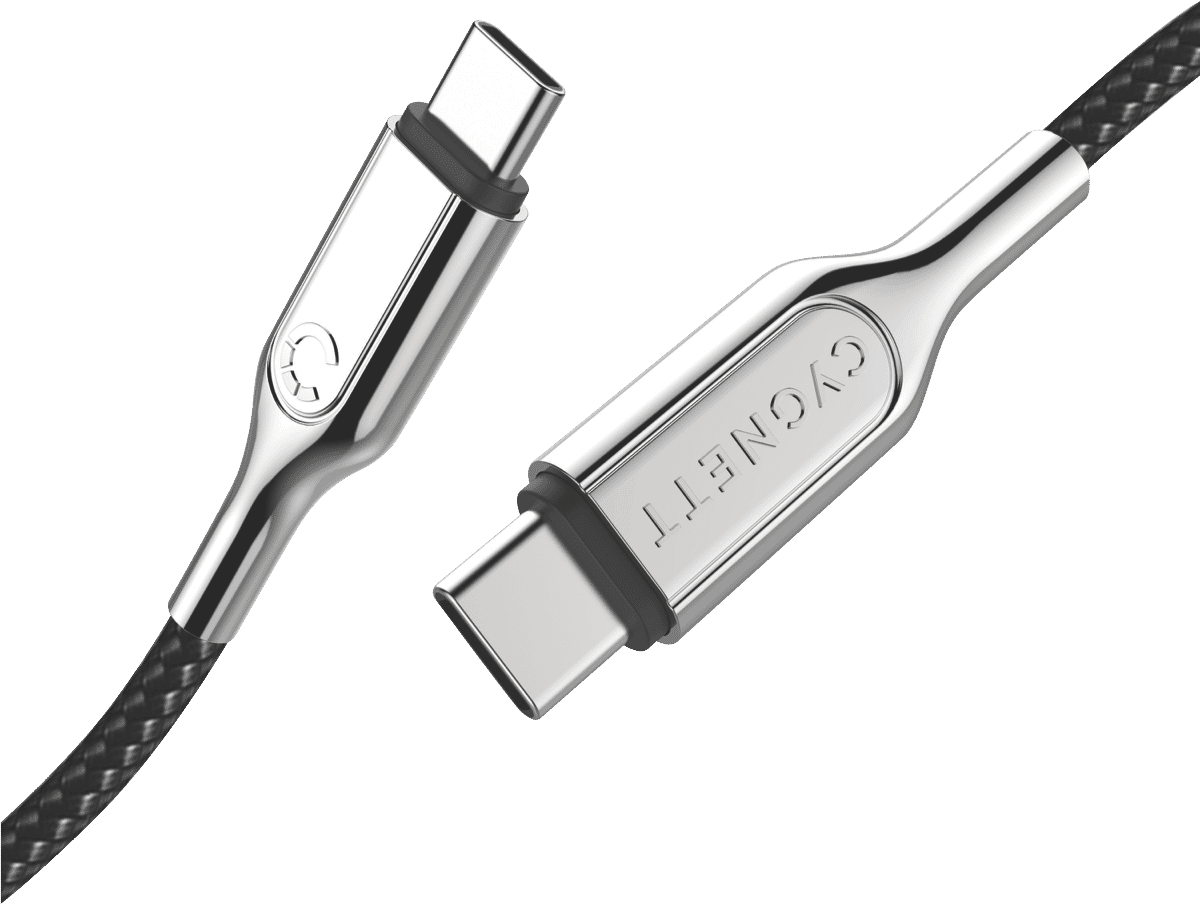 Cygnett Armoured 2.0 USB-C to USB-C (5A/100W) Cable 50cm - Black