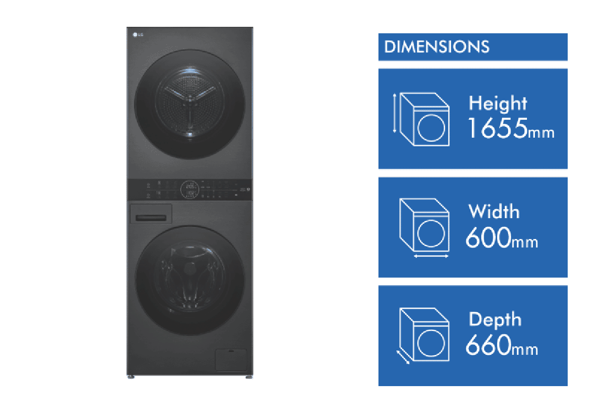 LG WashTower 12kg-9kg Combo Washer Dryer