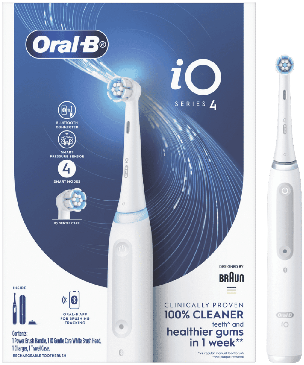 Oral B IO Series 4 White Electric Toothbrush IO4 WHITE