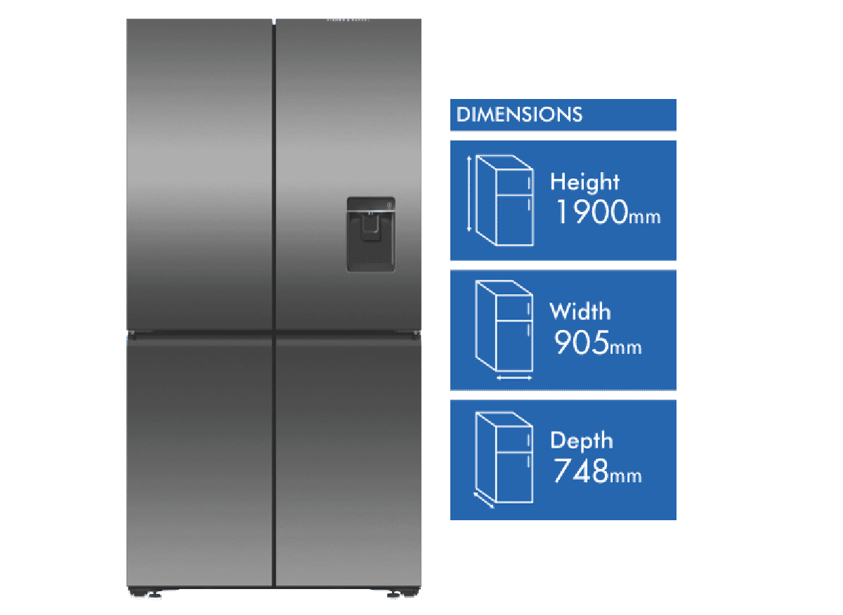 Fisher & Paykel 690L Quad Door Refrigerator