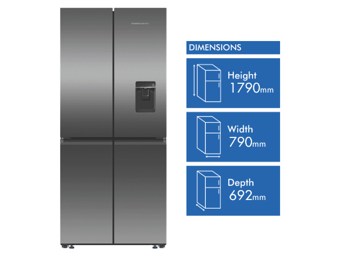 Fisher & Paykel 498L Quad Door Refrigerator