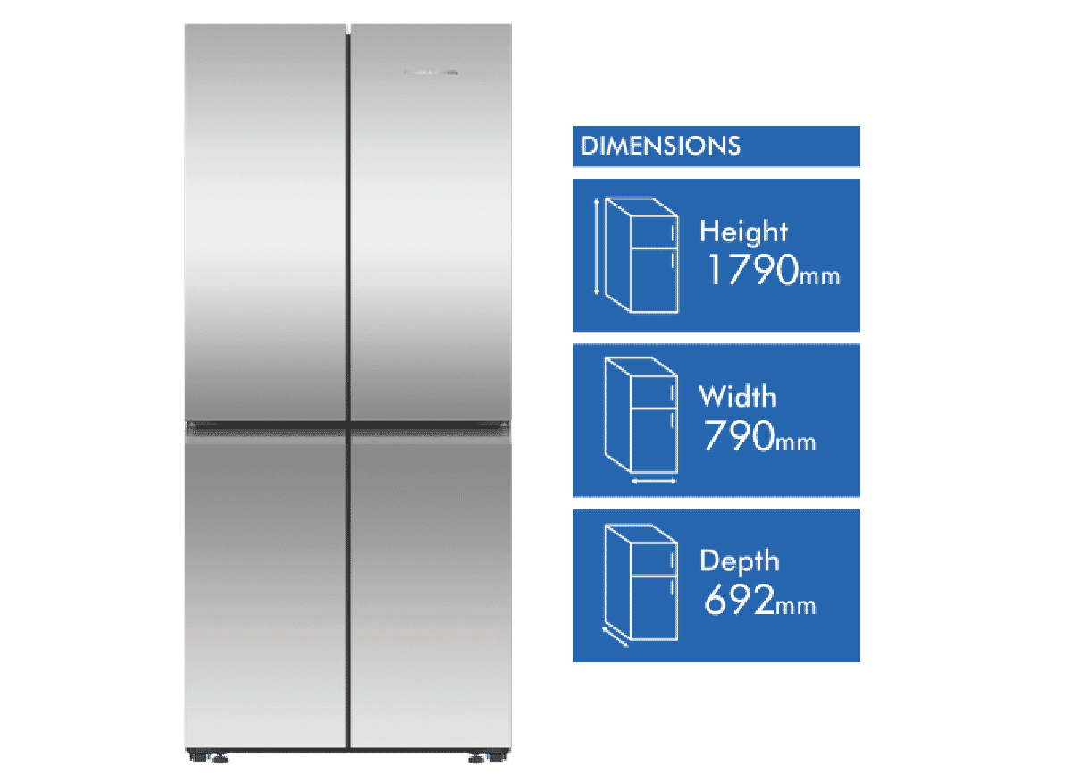Fisher & Paykel 498L Quad Door Refrigerator