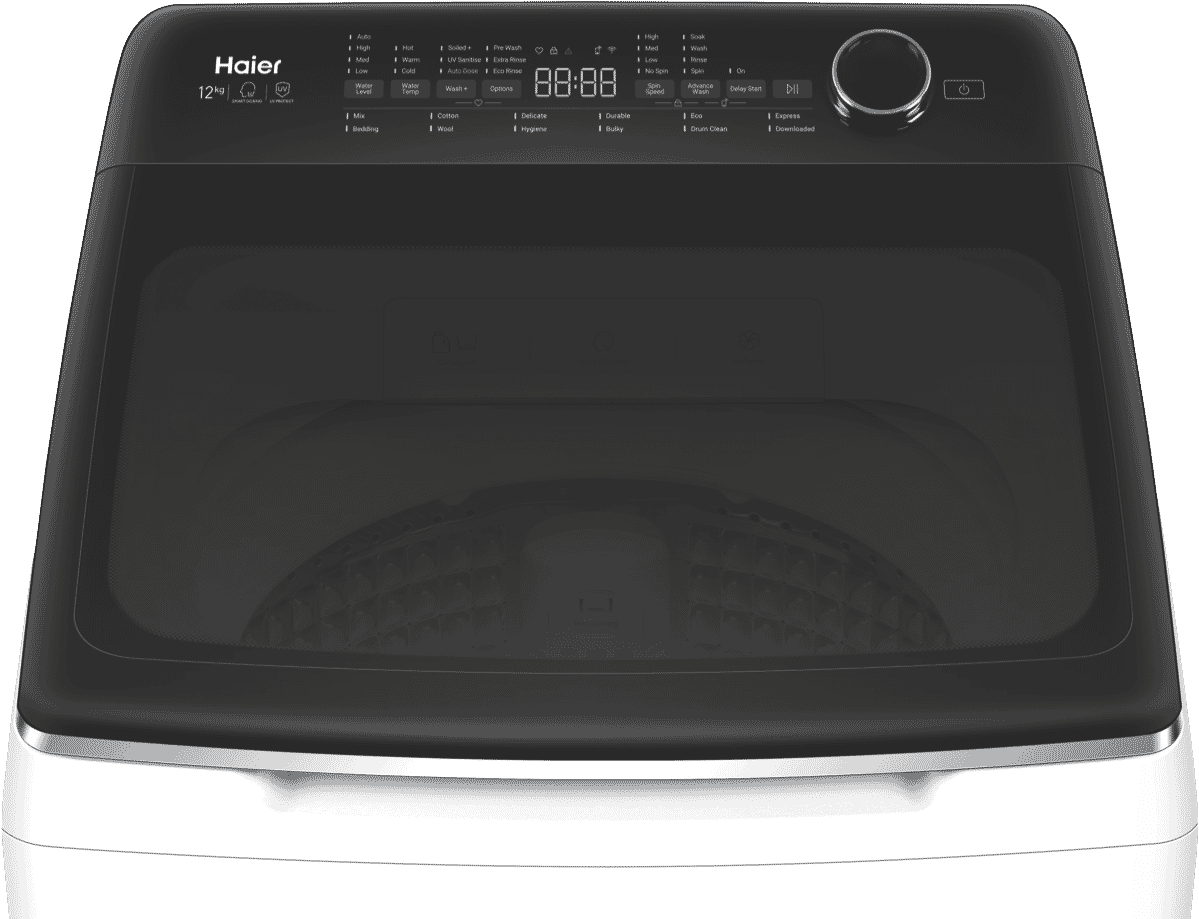 Haier HWT12AD1 12kg Top Load Washer at The Good Guys