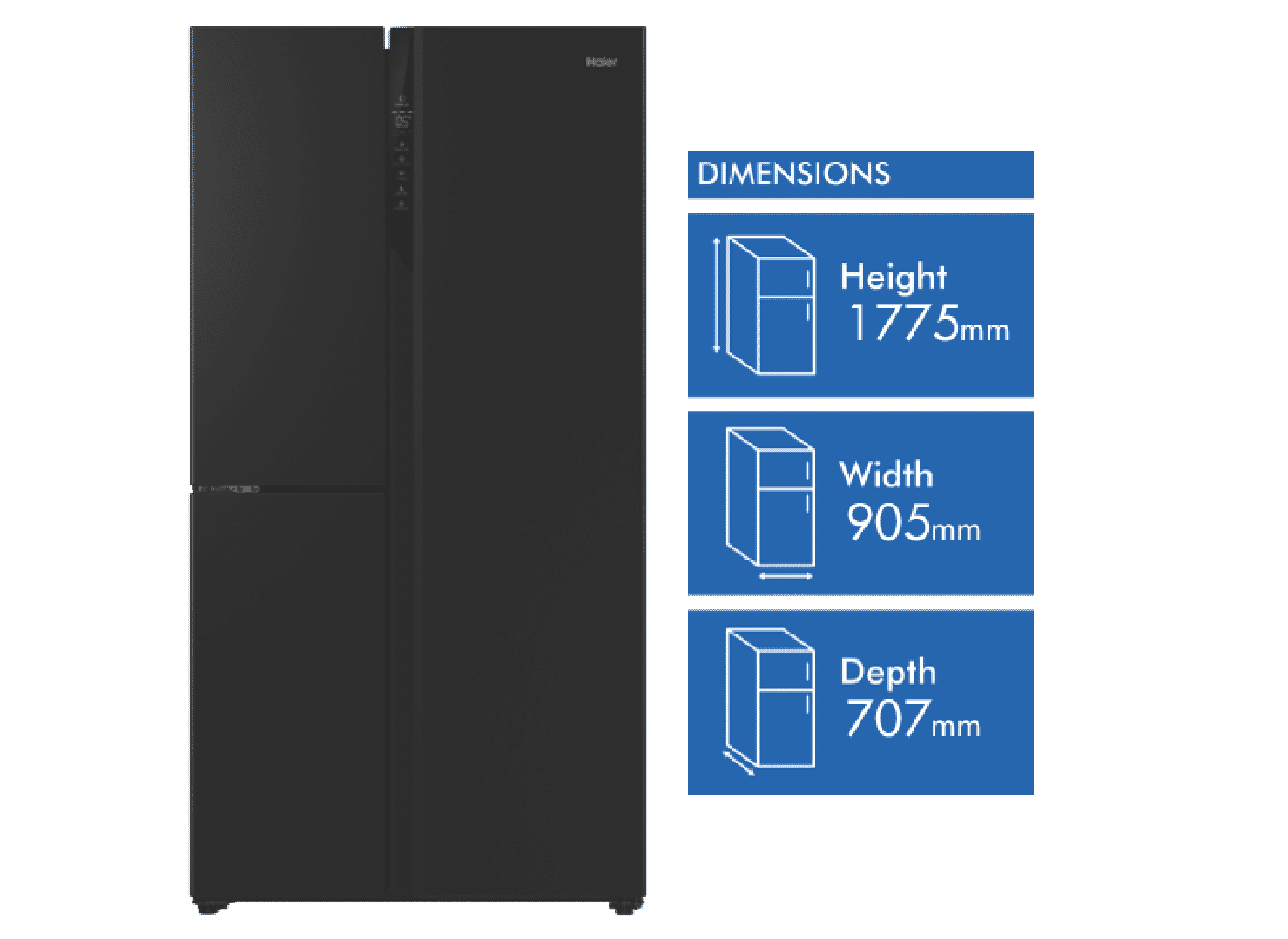 Haier 575L Side By Side Refrigerator