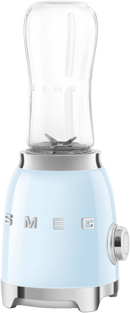 Smeg PBF01PBAU Personal Blender 50's Style Pastel Blue at The Good Guys