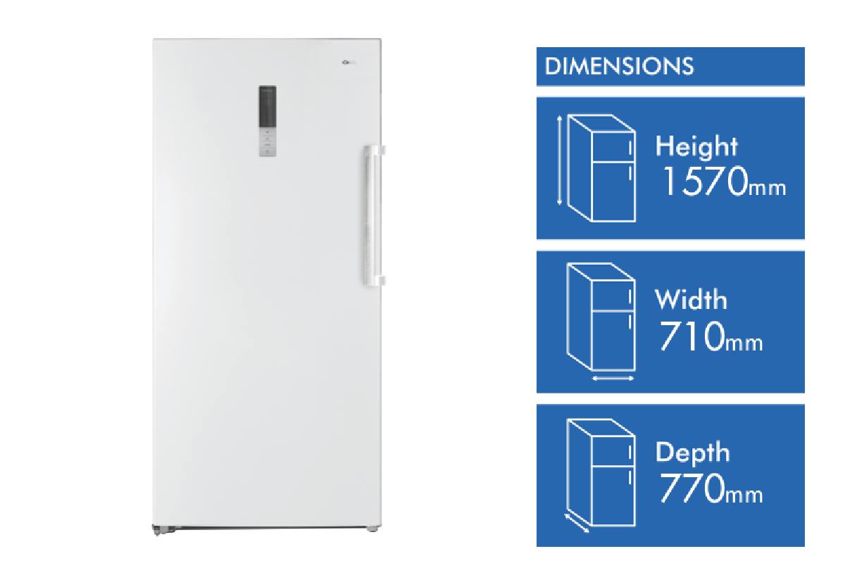 chiq upright freezer good guys