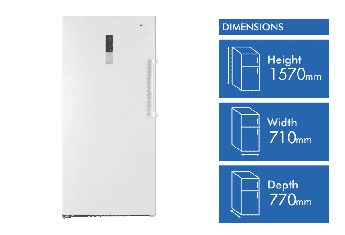 CHiQ 311L Vertical Hybrid Freezer