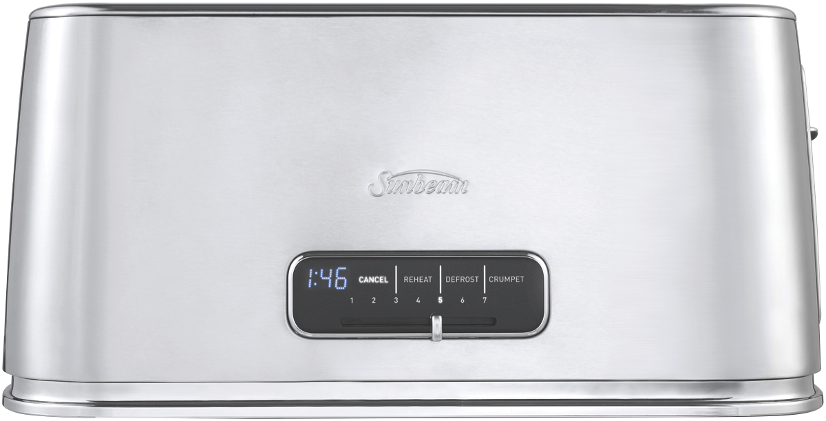 Sunbeam Fresh Start Long Slot 4 Slice Toaster - Stainless Steel