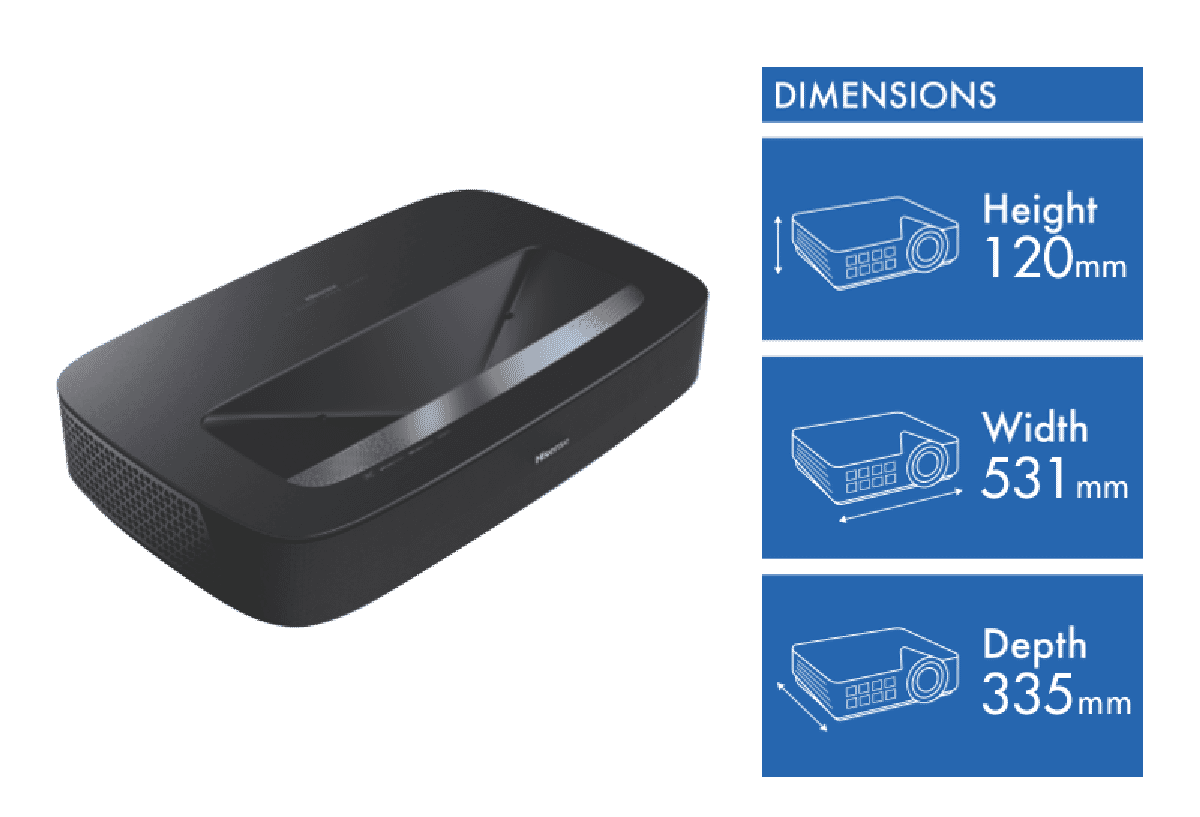 Hisense PL1H 4K Laser Cinema Ultra Short Throw Smart Projector