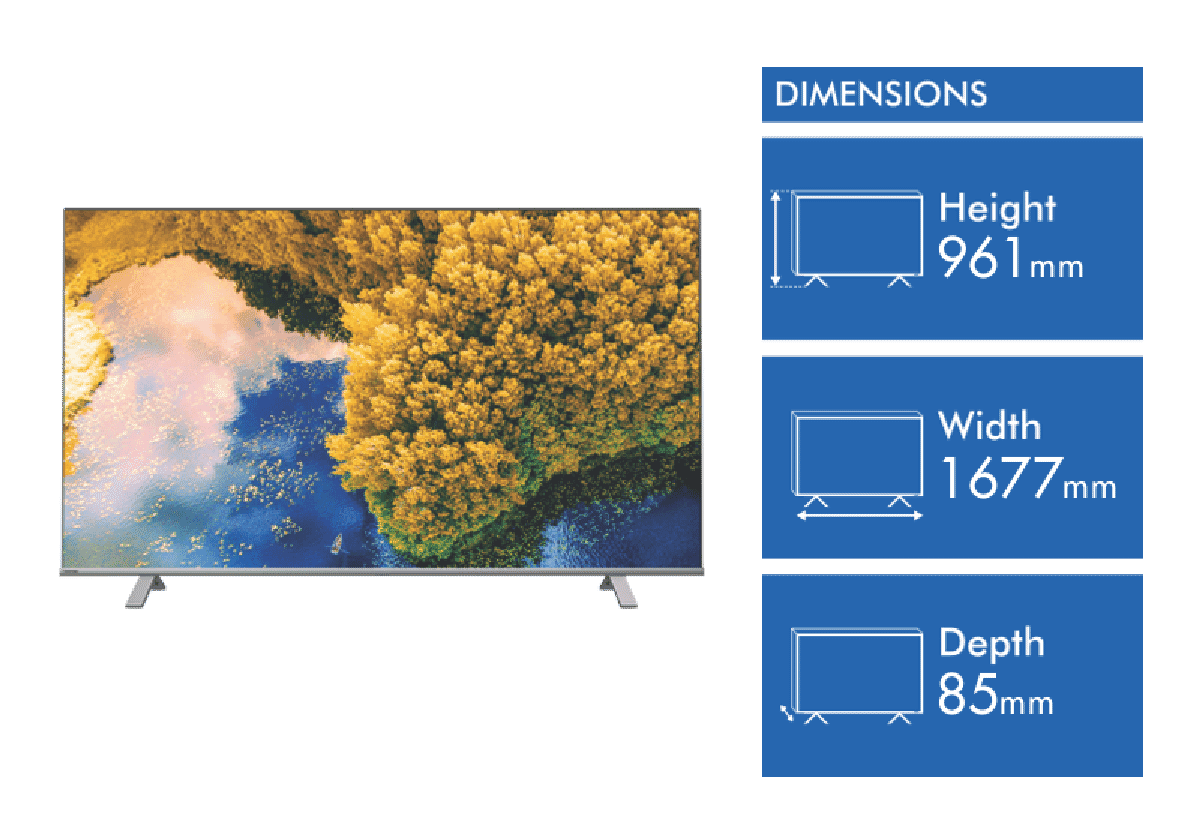 Toshiba 75' C350MP 4K UHD Google TV 23