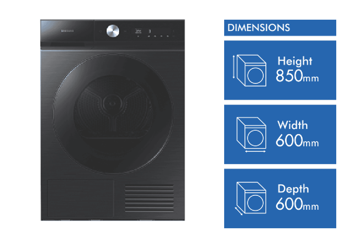 Samsung 9kg Bespoke Heat Pump Dryer