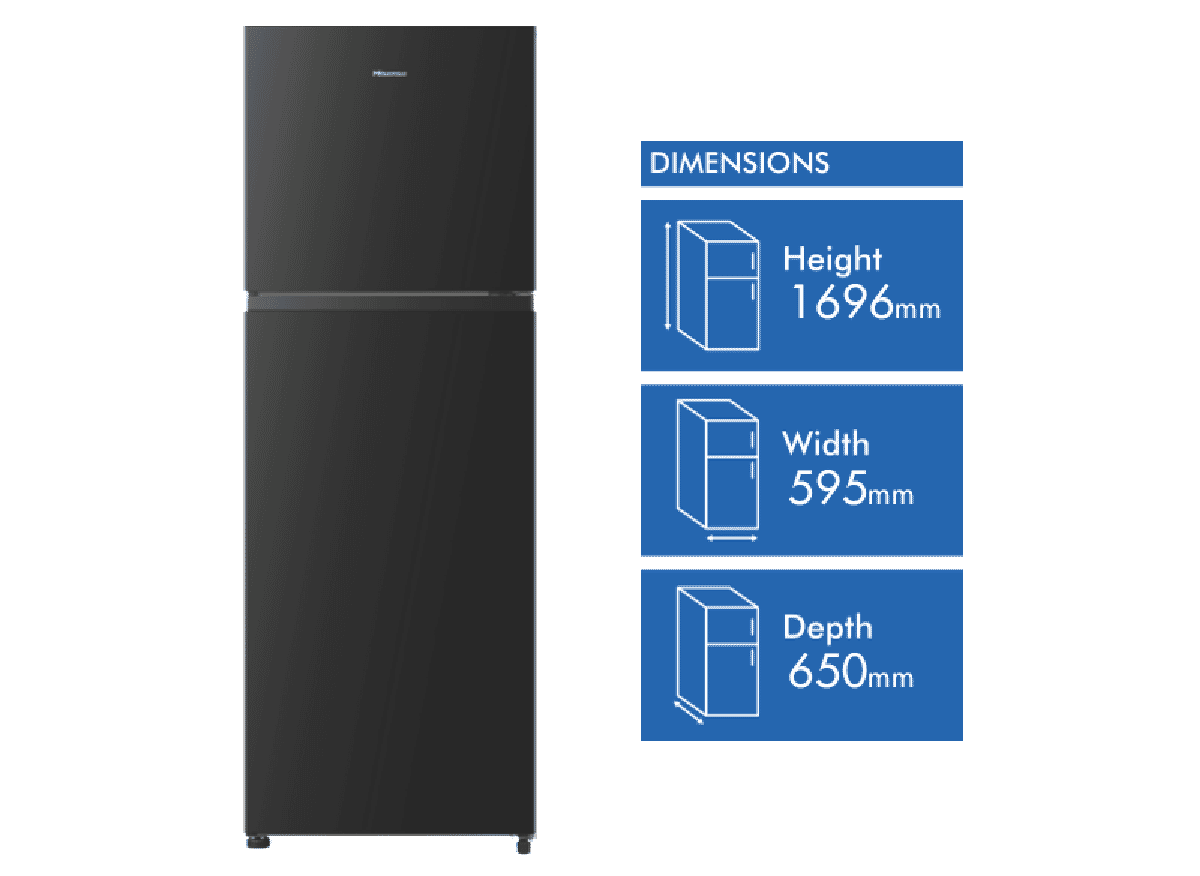 Hisense 326L Top Mount Refrigerator