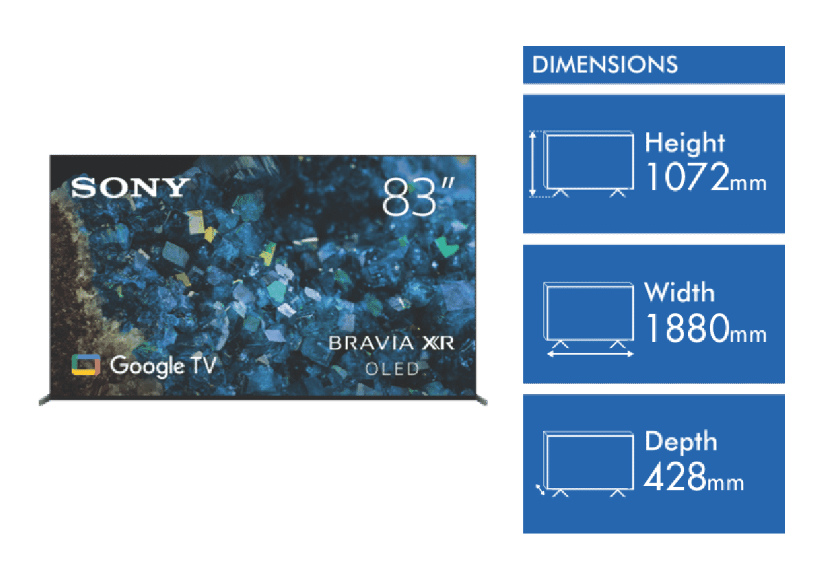 Sony 83' A80L 4K BRAVIA XR OLED Google TV 23