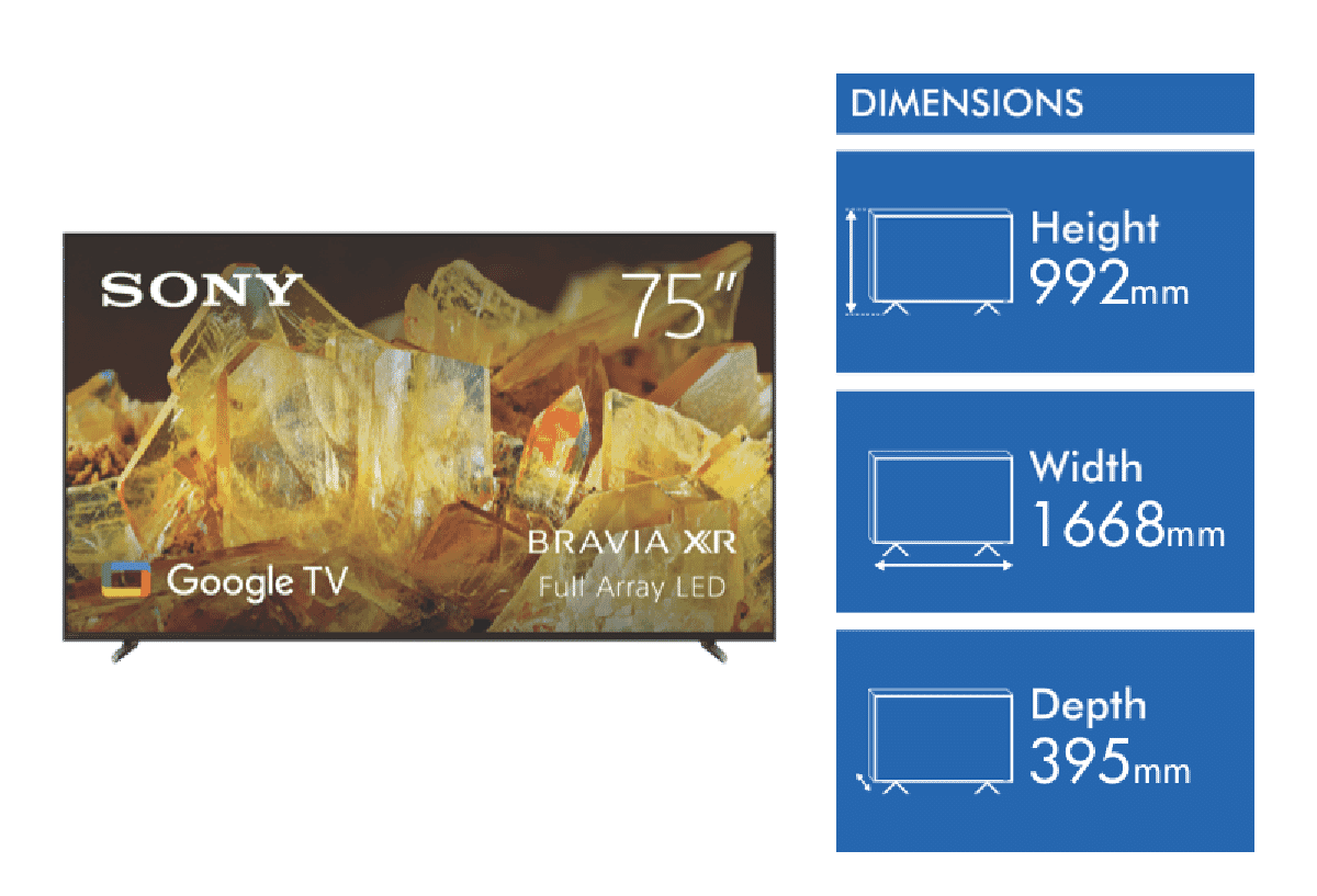 Sony 75' X90L 4K BRAVIA XR Full Array LED Google TV 23