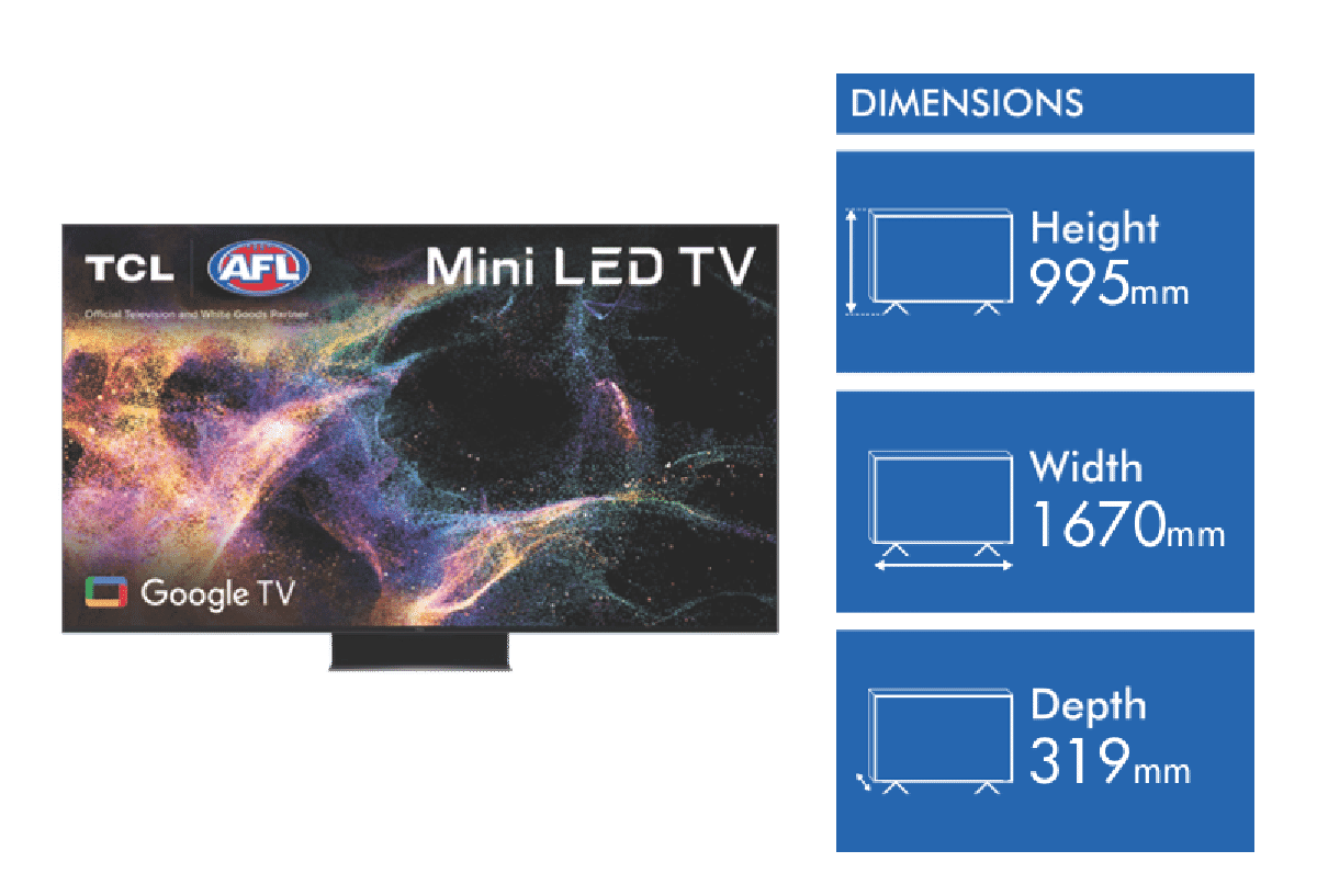 TCL 75' C845 Mini-LED Google TV 23