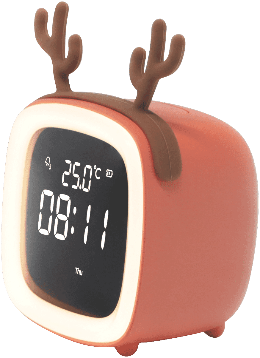 Laser Kids Alarm with Night Light (Tan)