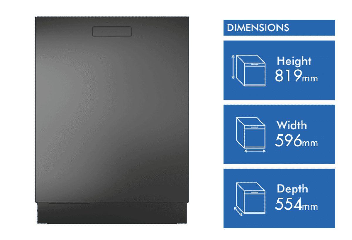 ASKO Logic Built In Dishwasher 82cm B/S DBI565IK.BS.AU
