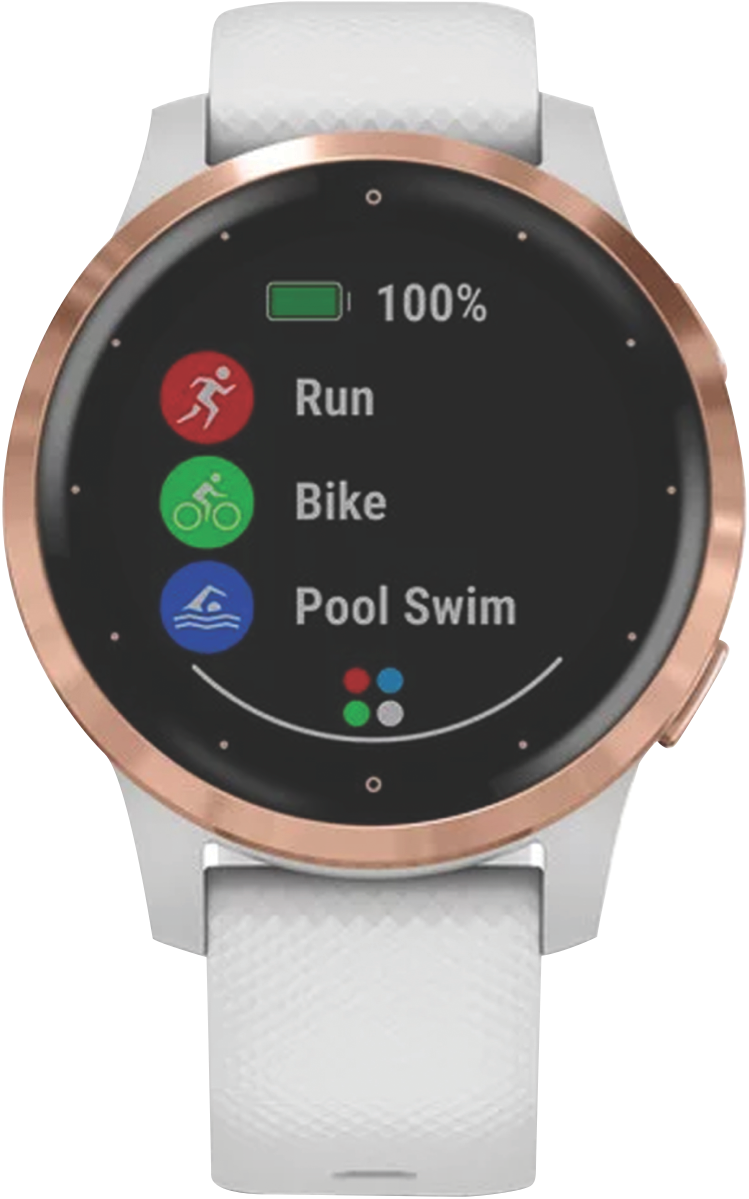 Garmin smartwatch white sales and rose gold