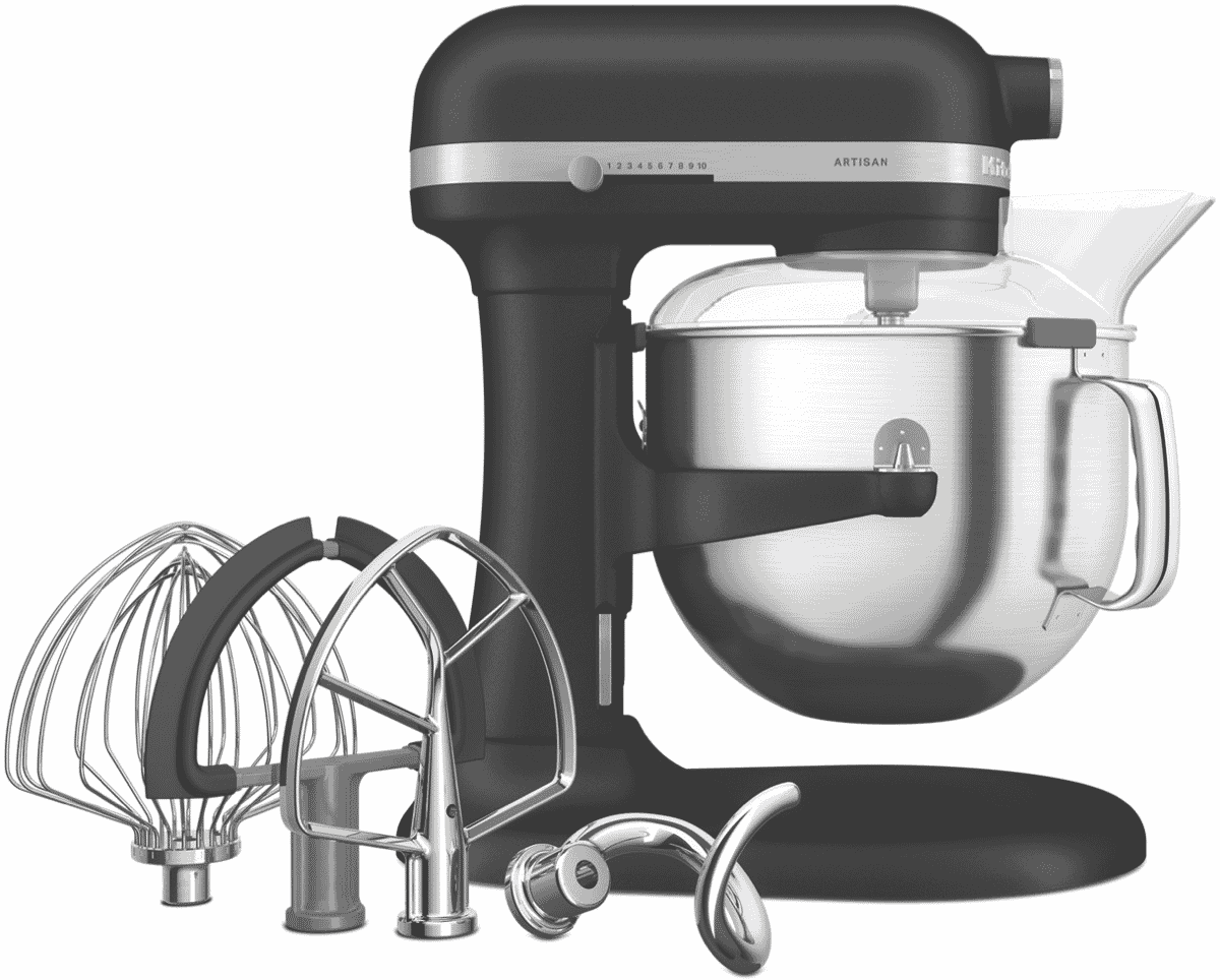 KitchenAid 6.6L Bowl Lift Stand Mixer Cast Iron Black 5KSM70SHXABK