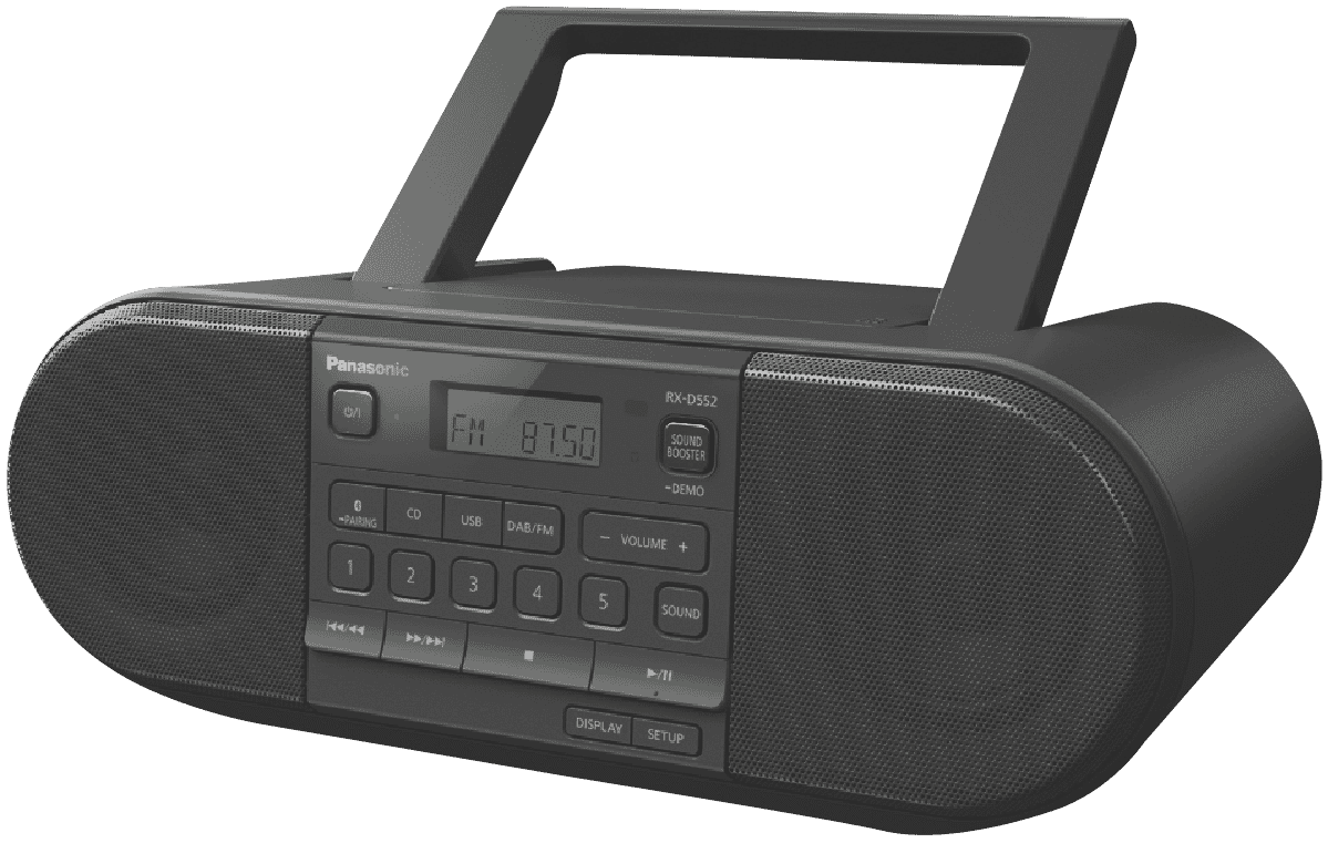 Panasonic DAB+ Digital/FM Radio CD Boombox with Bluetooth RX-D552GN-K