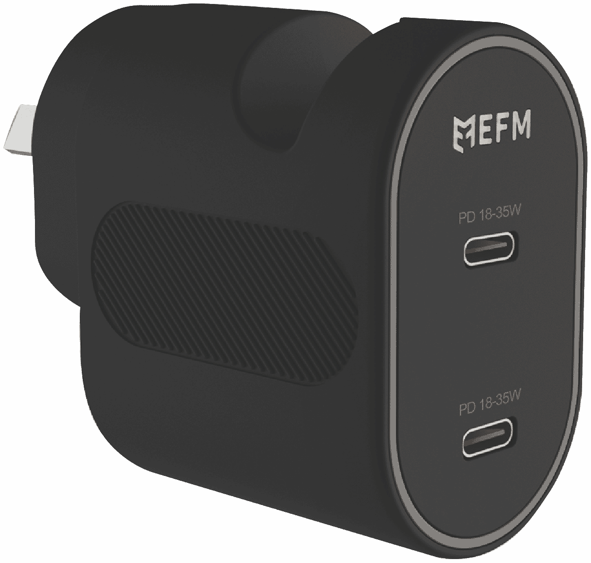 EFM 35W Dual Port Wall Charger - Black