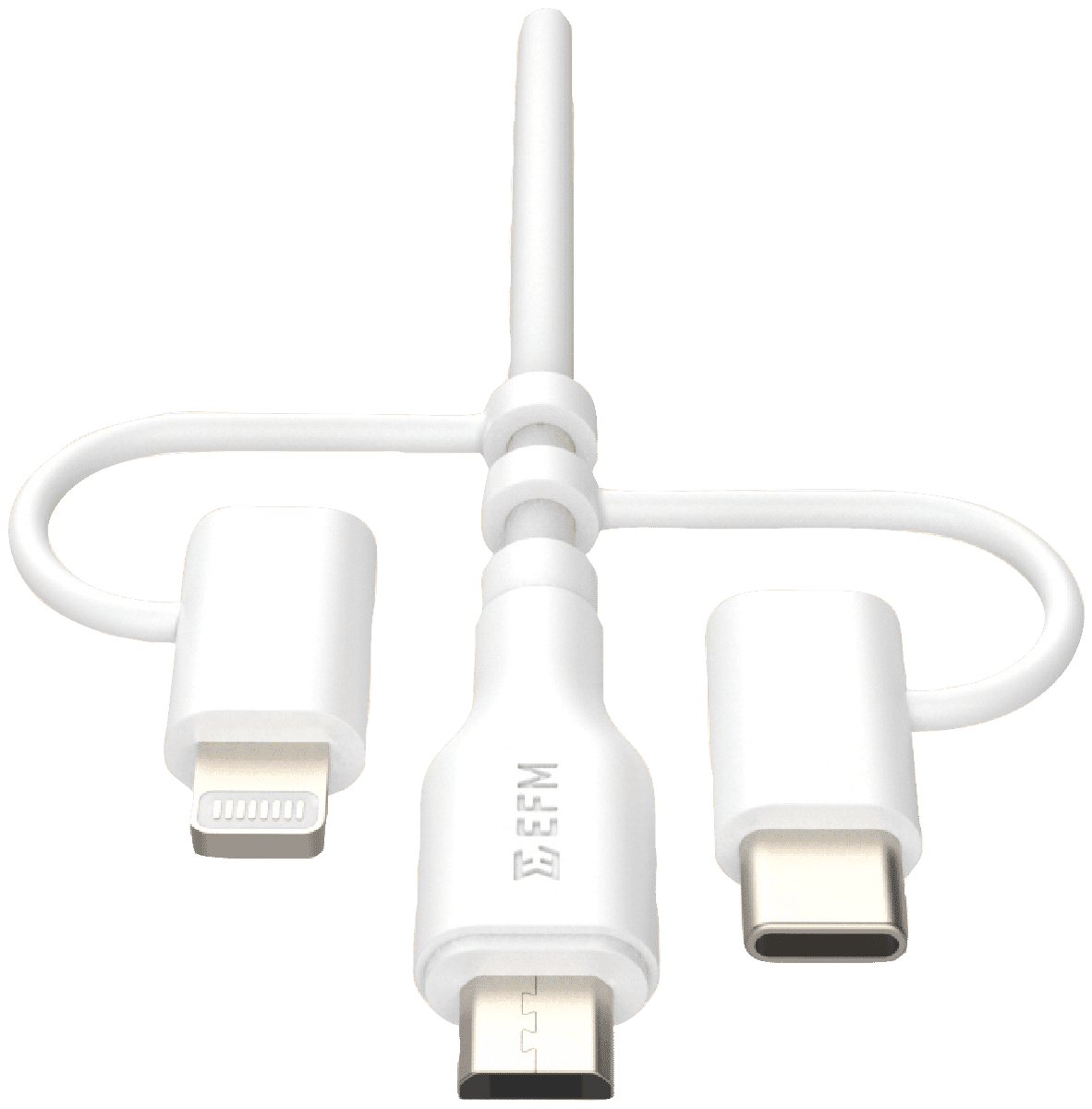 EFM USB-A 3-in-1 Cable 2m - White