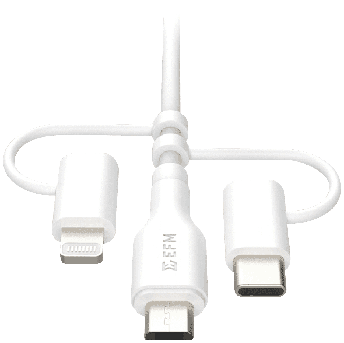 EFM USB-A 3-in-1 Cable 2m - White