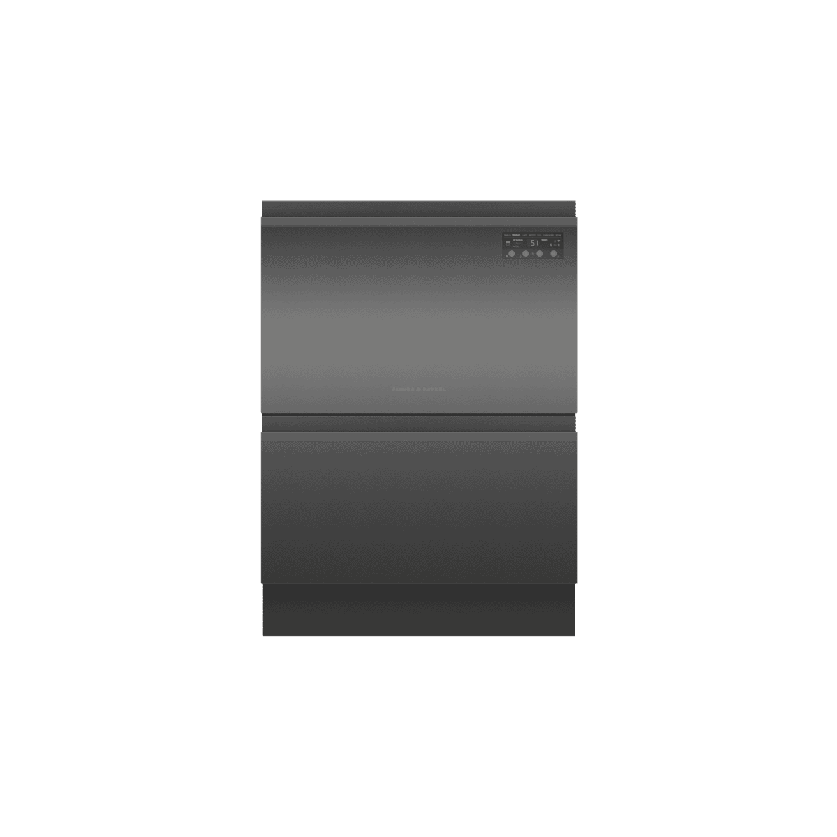 Fisher & Paykel Double DishDrawer Dishwasher Black Stainless Steel