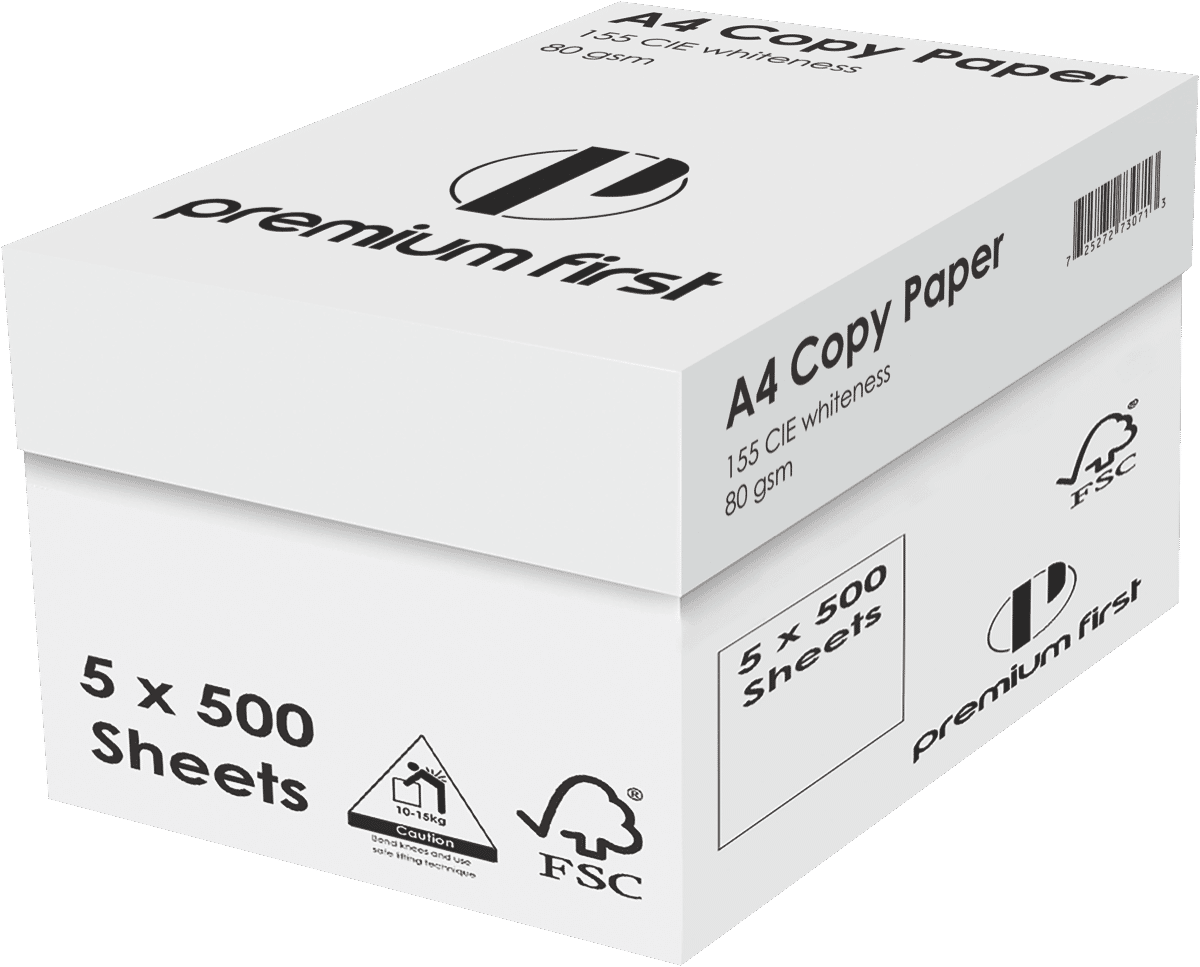 Premium First A4 80GSM Copy Paper - One Ream