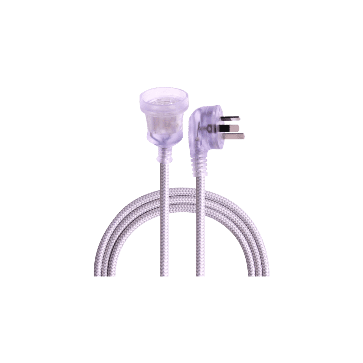 Crest Decord Braided Extension Lead 3m (Grey) PWK14007