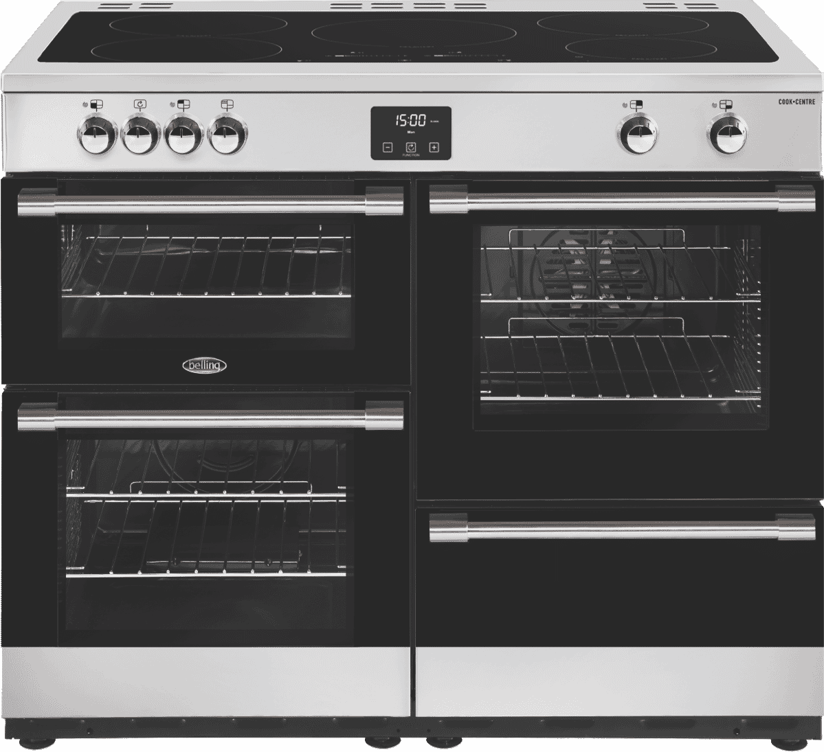 Belling 110cm Induction Upright Cooker Stainless Steel