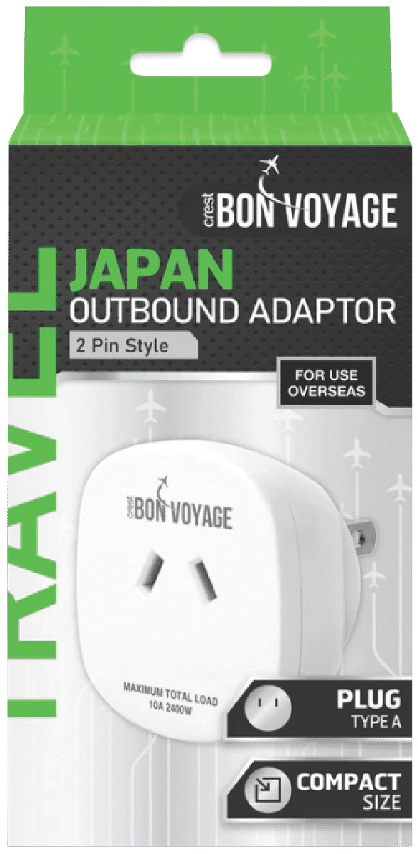 Bon Voyage Travel Adaptor Australia to Japan
