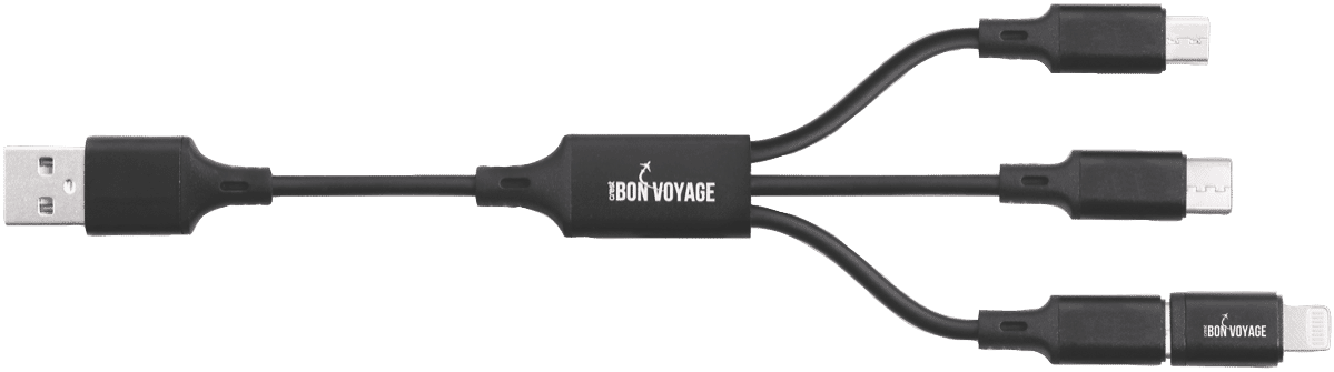 Bon Voyage 3-in-1 Charging Cable 10cm