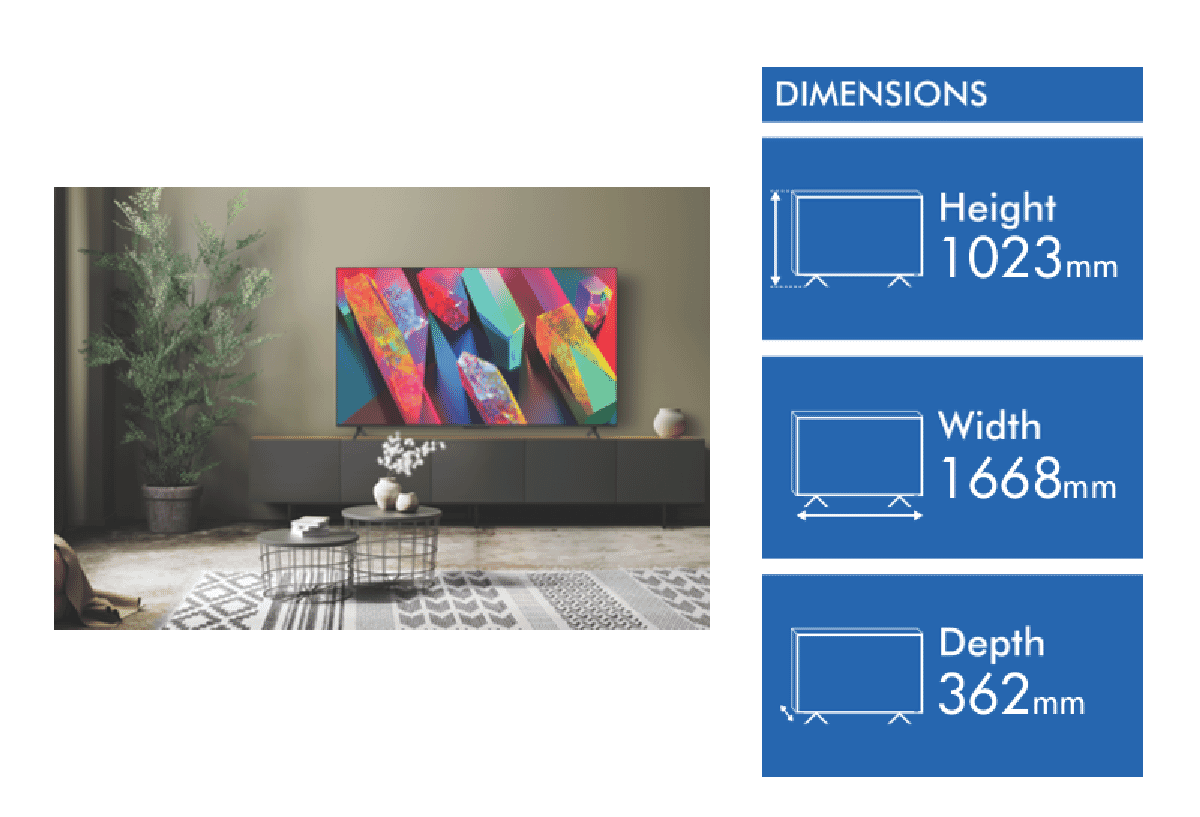 FFALCON 75' U63 4K UHD Smart TV 23