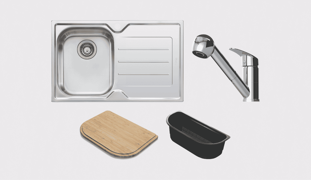 Oliveri Grab and Go Pack FL121 1TH + LON580CR-P