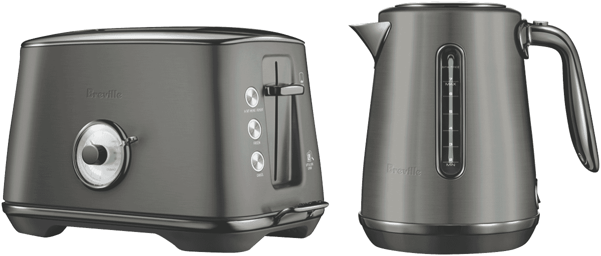 Breville Luxe Kettle And Toaster Bundle Noir