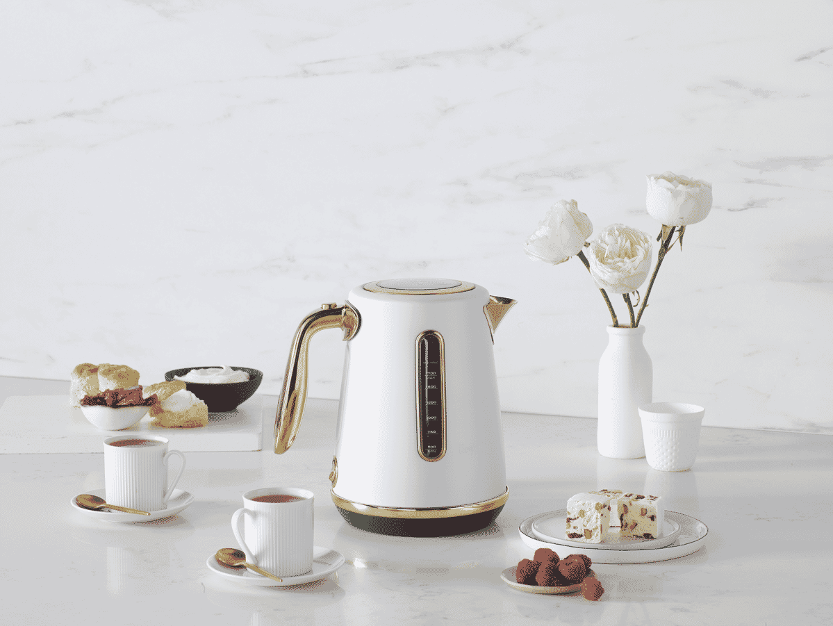Breville The Soft Top Luxe Brass Kettle Sea Salt