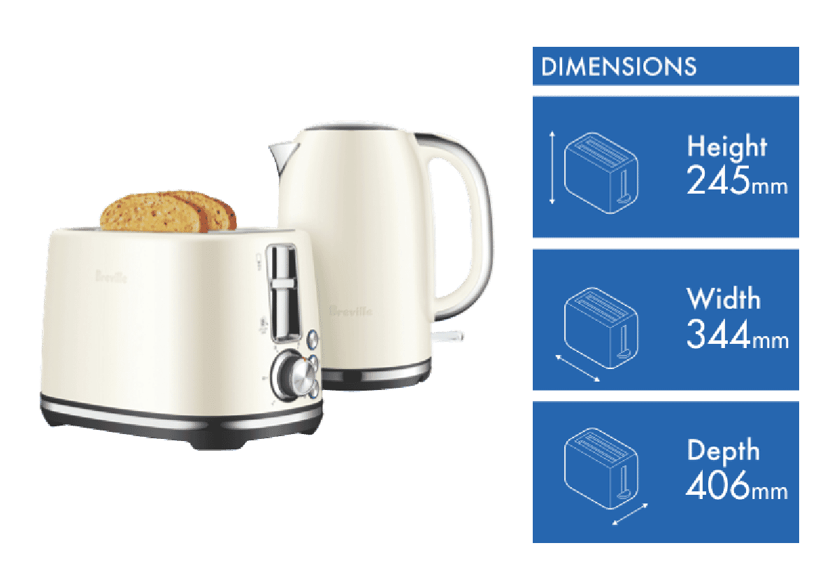 Breville kettle and toaster cream hotsell