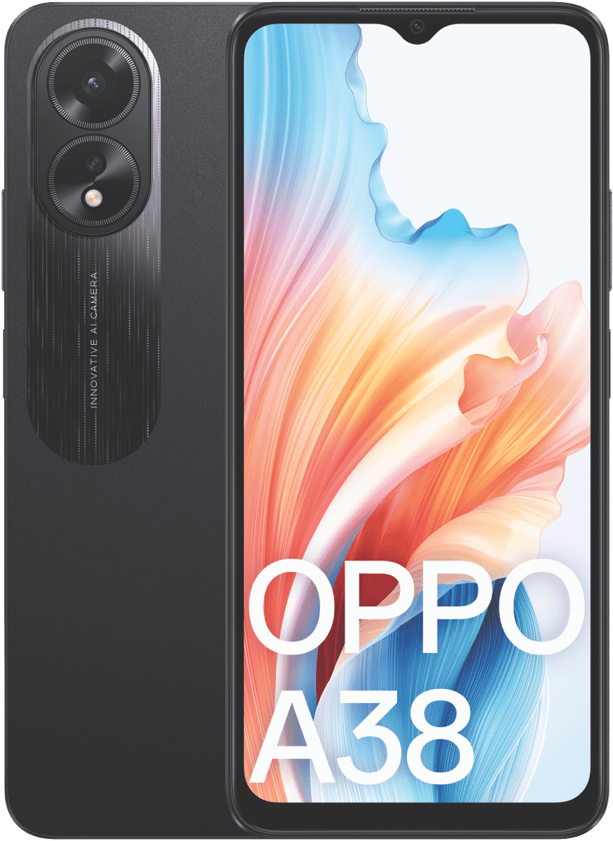 Oppo A38 4G Smartphone 4GB, 128GB, Glowing Black