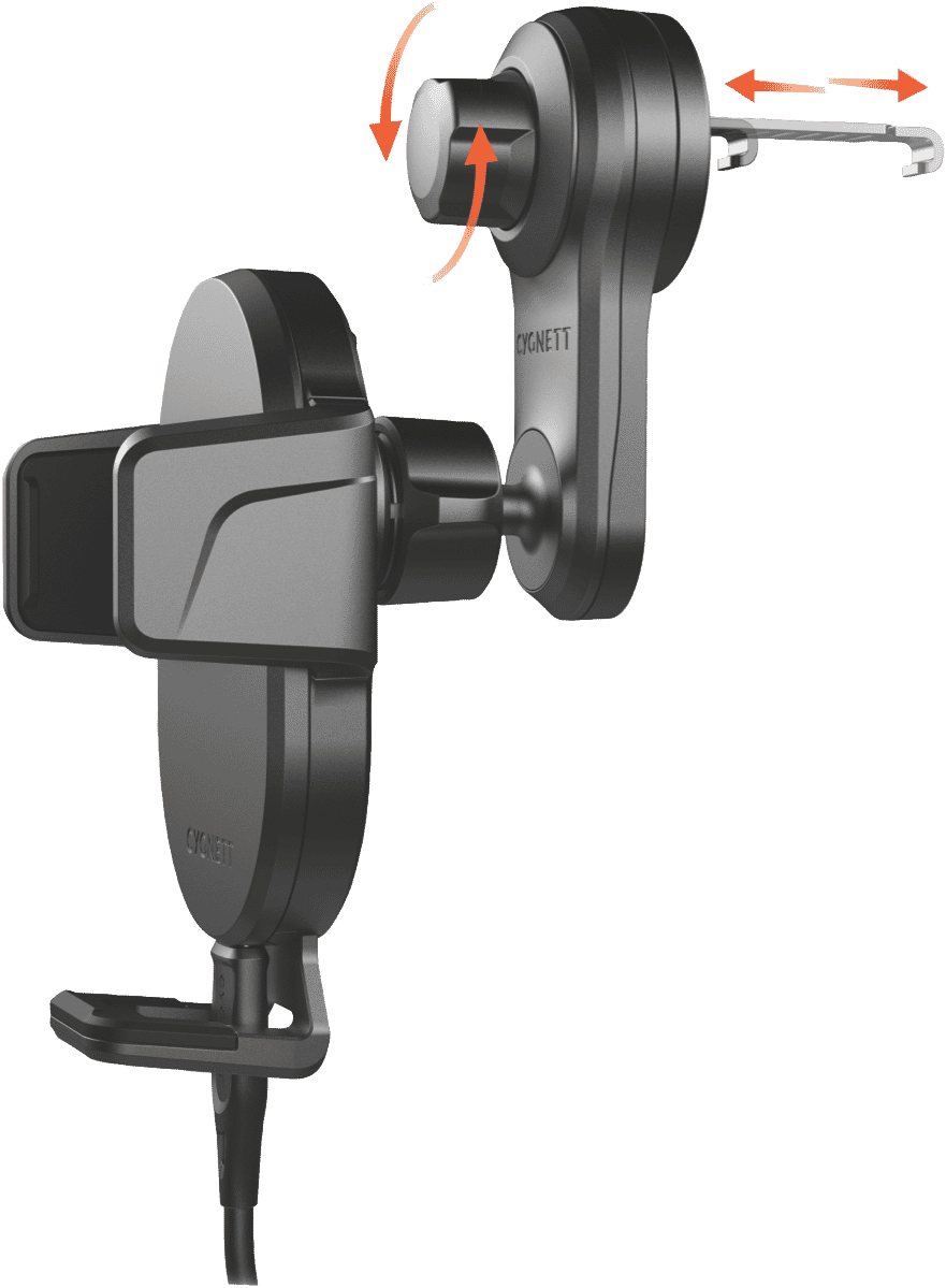Cygnett EasyMount Wireless Car Charger & Holder - Vent
