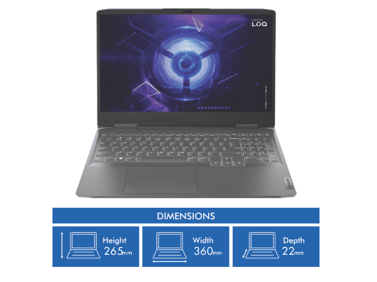 Lenovo LOQ 15.6' i7 16GB 512GB RTX 4050 6GB Gaming Laptop