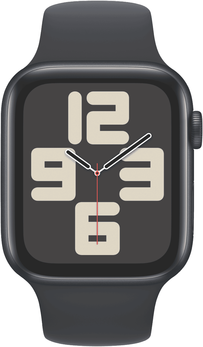 Apple Watch SE GPS 44mm Midnight Aluminium Case with Midnight Sport Band - M/L