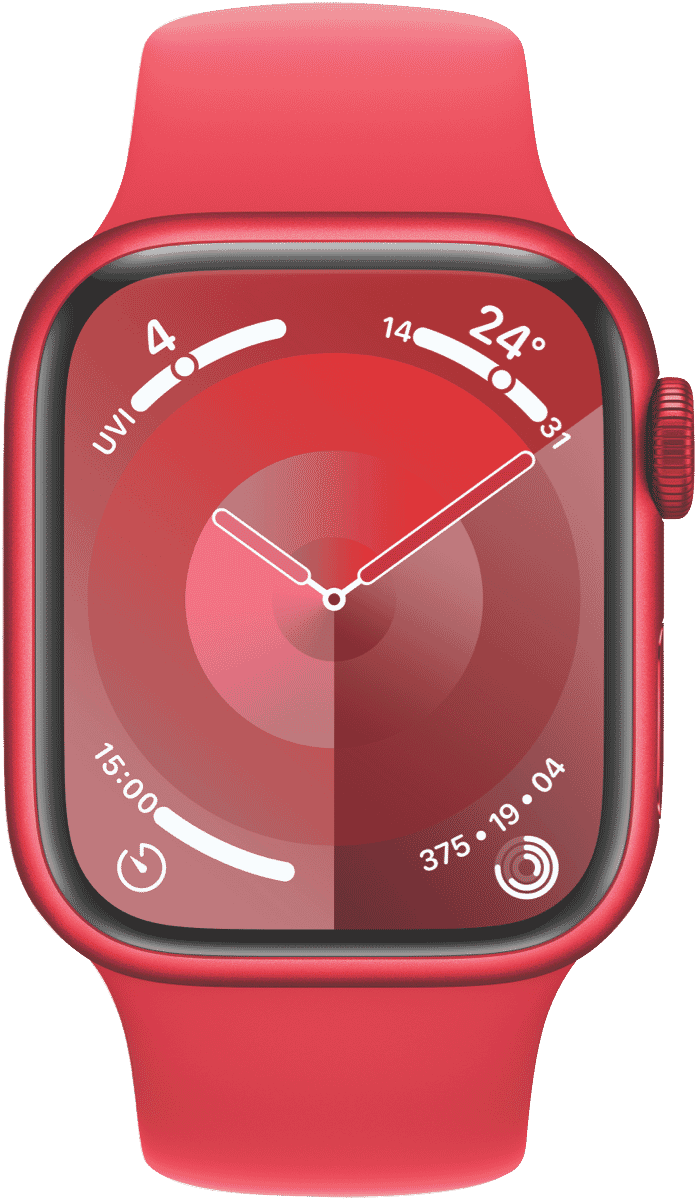 Apple Watch Series 9 GPS 41mm (PRODUCT)RED Aluminium Case with (PRODUCT)RED Sport Band - M/L