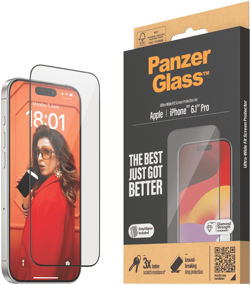 Panzer Glass UltraWide Fit SP - iPhone 15 Pro