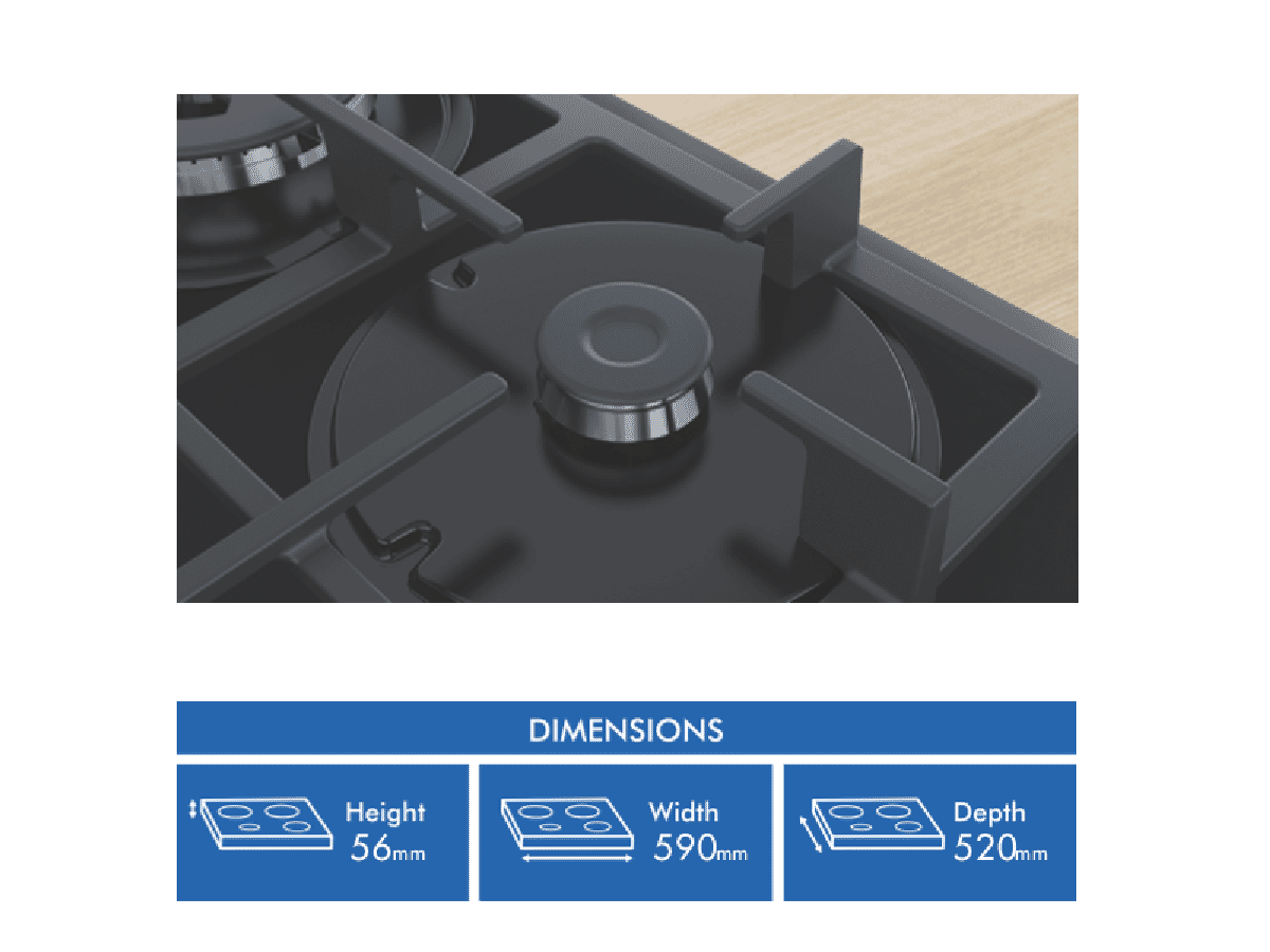 Bosch Series 4 60cm Gas Cooktop PNH6B6B91A