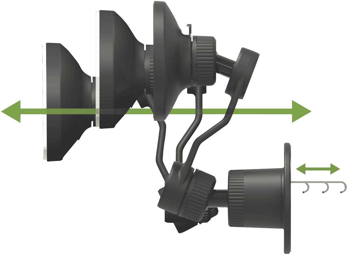 Mophie Snap magnetic car vent mount with extension arm (Non Wireless)