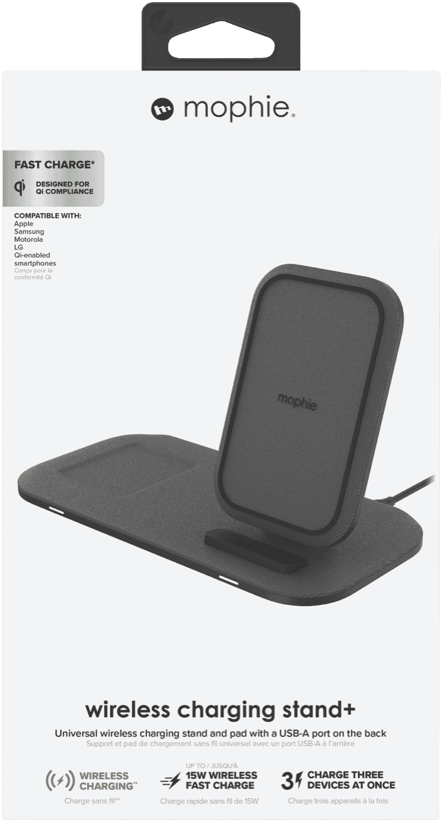 Wireless Charger Mophie 15W Wireless Charging Pad With Kickstand